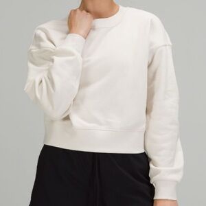 Softstreme Perfectly Oversized Cropped Crew - White Opal size 12